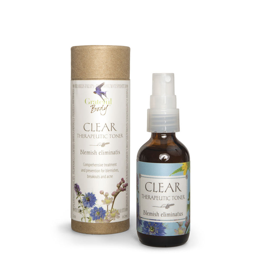 Blemish toner clear holistic acne therapeutic organic nontoxic Grateful Body