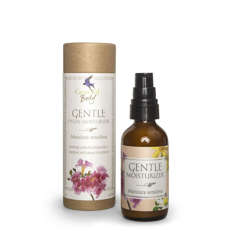 Facial moisturizer gentle unscented organic holistic Grateful Body