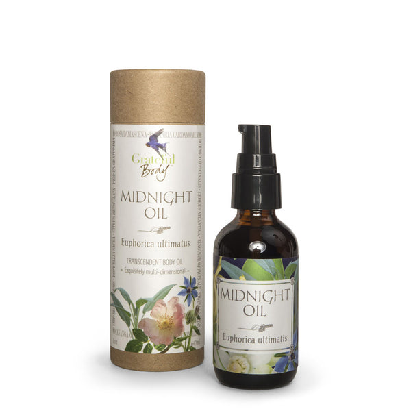 Midnight Oil body oil Grateful Body holistic organic essential oils massage